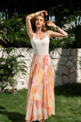 Dopamine Chiffon Maxi Skirt